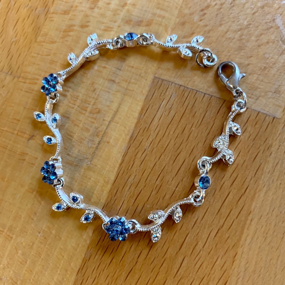 Swarovski floral bracelet